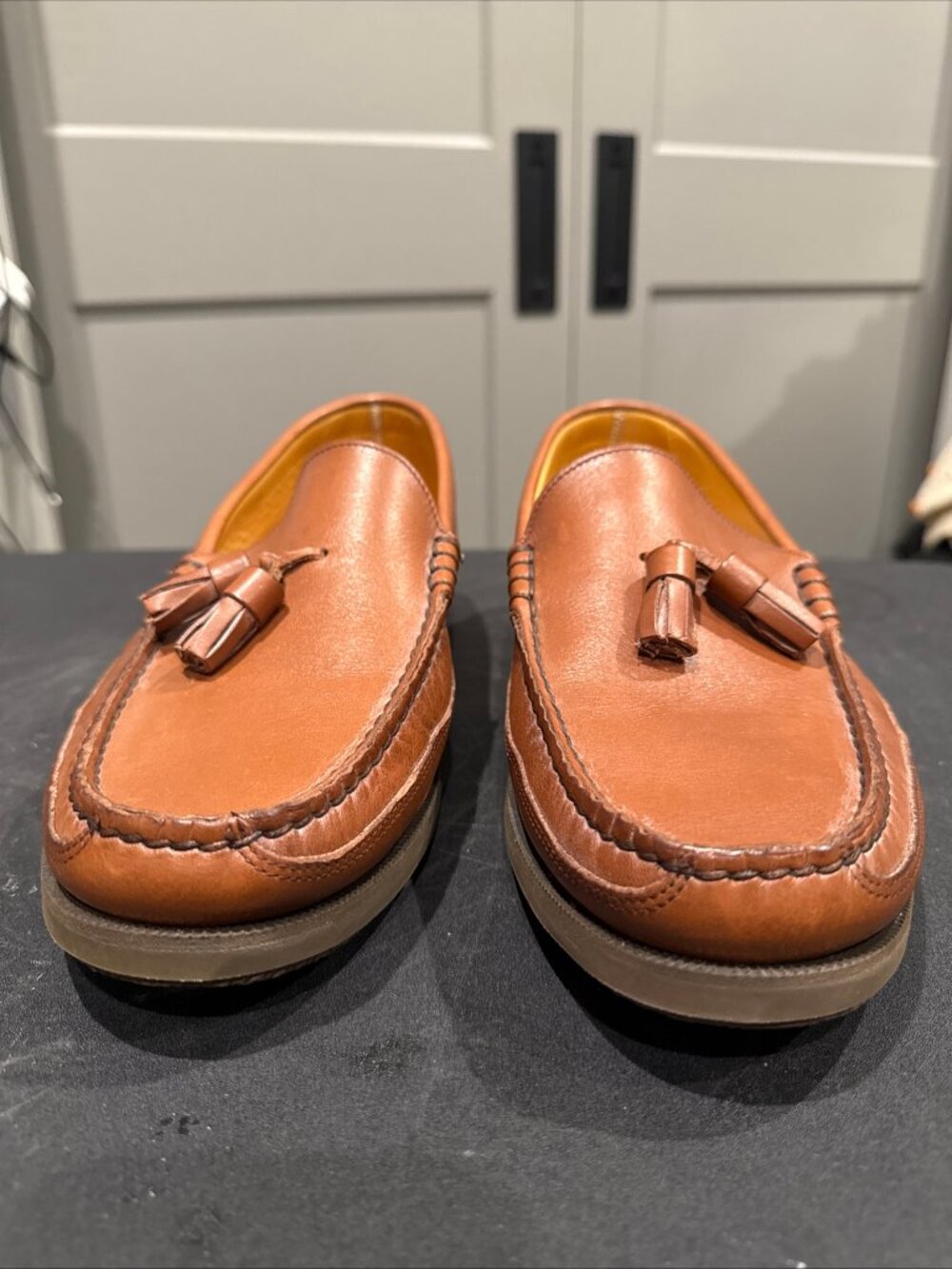 Mephisto Spinnaker Men's Size 10 Brown Piel Leather Penny Loafer Air-Relax Shoes